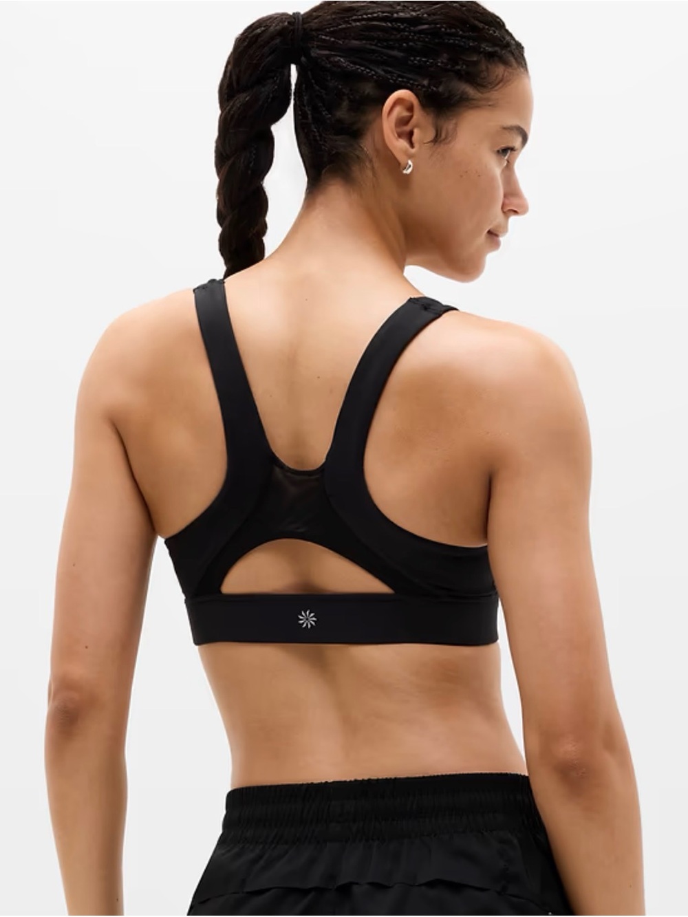ATHLETA INTERVAL MESH SPORTS BRA SIZE L, A-C CUP